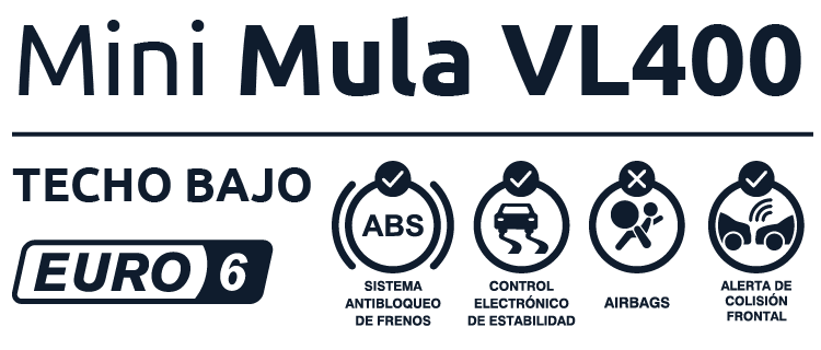 Mini Mula Vl400  techo bajo